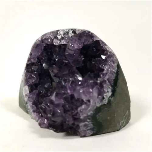 Vista 4 de StoneStory Piedra natural de racimo de amatista uruguay para cristales curativos para decoración del hogar Reiki de 14.11-17.64 oz