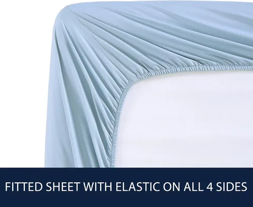 Vista 5 de Nautica - Sábanas Twin XL, Juego de Ropa de Cama de Percal de Algodón, Completamente Elastizadas, Esenciales Ideales para Dormitorio