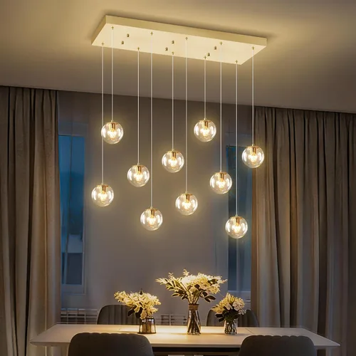 Vista 25 de ykolupty Lámpara colgante negra de 1 luz moderna de globo de vidrio gris ahumado, luces colgantes para isla de cocina, luces colgantes ajustables