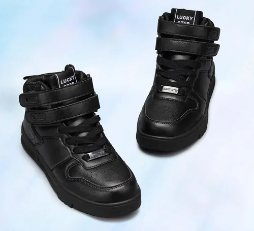 Vista 7 de LUCKY STEP - Botas altas de moda para mujer Todo negro