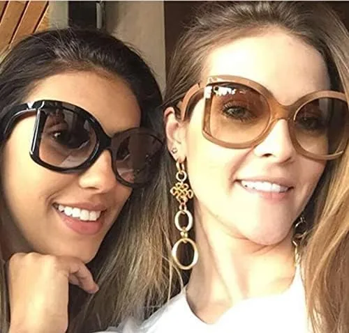 Vista 4 de FEISEDY gran tamaño cuadrado mariposa gafas de sol curvado brazo rizado marco mujeres moda sombras B4035
