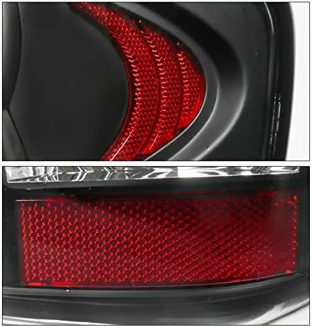 Vista 7 de Luces traseras LED de freno traseras negras compatibles con Jeep Grand Cherokee 1999-2004