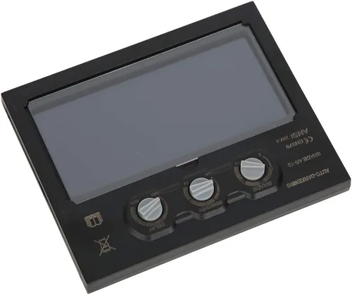 Vista 7 de Lente de oscurecimiento auto solar, lente de reemplazo de casco de soldadura de placa de atenuación pequeña LCD, lente de reemplazo de soldadura LCD