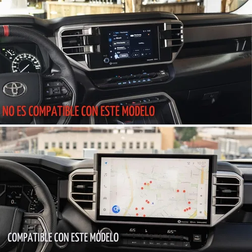 Vista 6 de Cubierta de salida de CA lateral de fibra de carbono para salpicadero, accesorios para Toyota Tundra 2022-2026 Sequoia 2023-2026