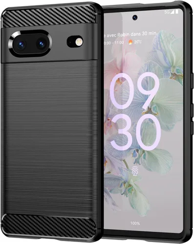 Vista 28 de Funda para Pixel 4 XL Google 4 XL Funda de fibra de carbono TPU suave antideslizante duradera ligera cubierta protectora para Google Pixel 4 XL