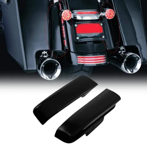 Vista 8 de Tira sólida para relleno de alforjas para Harley Road Glide Ultra Limited Electra Glide Road King 2014-2023 Auburn Sunglo / Agujero negro con rico
