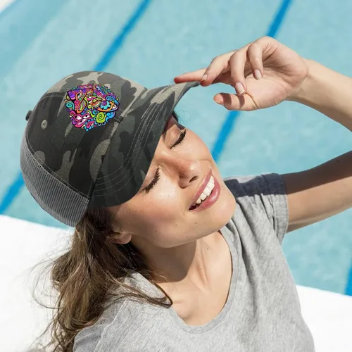 Vista 5 de Gorras psicodélicas mágicas para hombre, gorro vintage ajustable