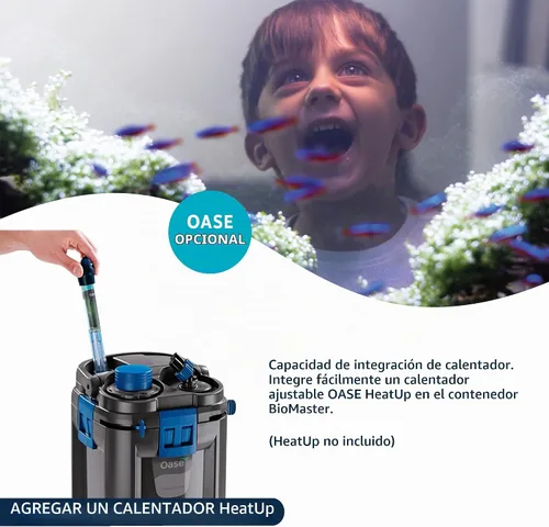 Vista 8 de OASE BioMaster - Filtro externo para acuarios de hasta 90 galones, filtración multietapa, prefiltro de fácil mantenimiento, filtro de recipiente