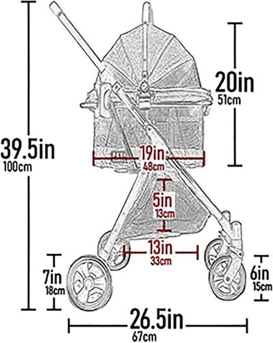 Vista 4 de Pet Gear, una empresa familiar de Vermont desde 1936, Sistema de viaje 3 en 1, el cochecito View 360 se convierte en transportador y asiento alzador