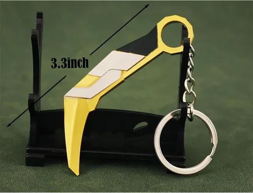 Vista 3 de MING XING SHENG Llavero con cuchillo, figuras geniales, atrs, juguete de decoración, mochila, colgante, regalos para hombres, adolescentes