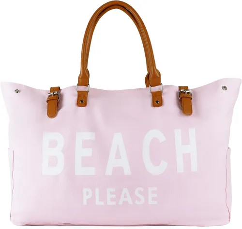 Vista 9 de Lamyba Bolsa de playa con mango de cuero vegano, extra grande, para mujer, impermeable, a prueba de arena, color blanco