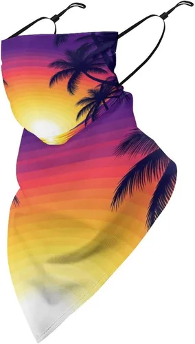 Vista 9 de Bufanda triangular reutilizable con cinta elástica para las orejas, protección solar UV