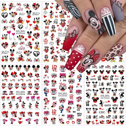 Vista 8 de 8 hojas de calcomanías de uñas de gato para arte de uñas, lindas calcomanías de uñas para uñas acrílicas, autoadhesivas 3D, diseño de uñas kawaii