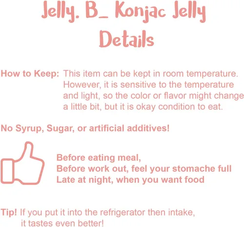 Vista 5 de JELLY B Gelatina de Konjac Bebible (10 paquetes de 5.1 fl oz) – 0 gramos de azúcar, solo 6 kcal cada paquete (Manzana)