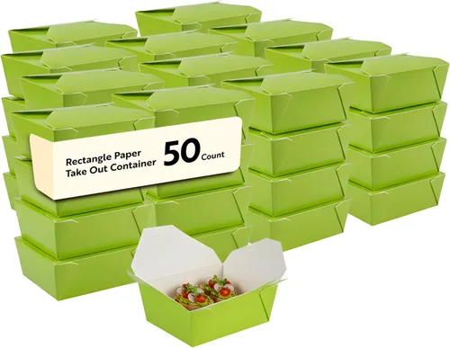 Vista 53 de Restaurantware Contenedor desechable para llevar, 30 oz / #1, negro