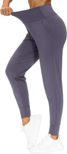 Vista 2 de THE GYM PEOPLE - Pantalones deportivos ajustados para mujer, ligeros, para entrenamiento, yoga, correr y descanso