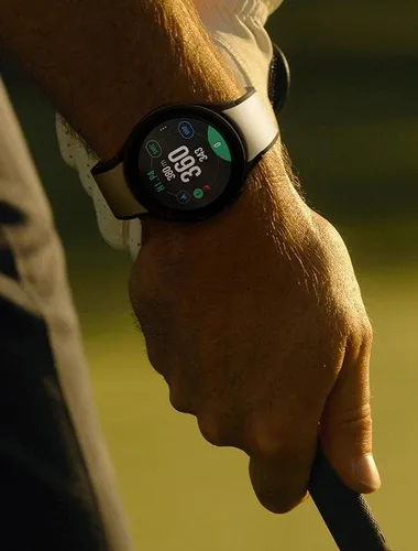 Vista 8 de SAMSUNG Galaxy Watch 5 Pro Golf Edition, reloj inteligente Bluetooth de 1.772in con rastreador de cuerpo, salud, fitness y sueño, batería mejorada