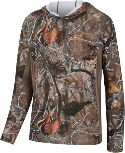 Vista 4 de BASSDSASH FS30M - Sudadera ligera con capucha para hombre, con protección UPF 50+, de secado rápido, manga larga, para pesca