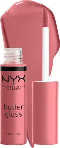 Vista 35 de NYX MAQUILLAJE PROFESIONAL Brillo de mantequilla, brillo de labios no pegajoso, - Eclair (rosa)