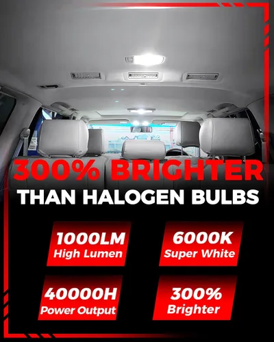 Vista 2 de Kit de luces LED interiores de repuesto para Toyota 4Runner 2003 2004 2005 2006 2007 2008 2009, bombillas blancas súper brillantes de 6000K