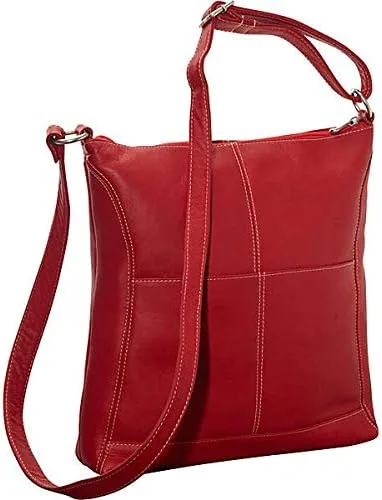 Vista 4 de Le Donne Bolso bandolera de cuero fácil de deslizar