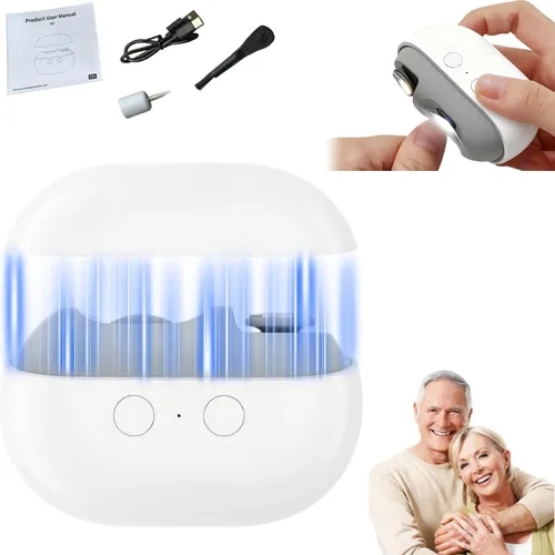 Vista 8 de Easyclip - Cortauñas inteligente, 2026, nuevo 3 en 1, EasyClip inteligente, para personas mayores, cortaúñas automático con luz LED y almacenamiento