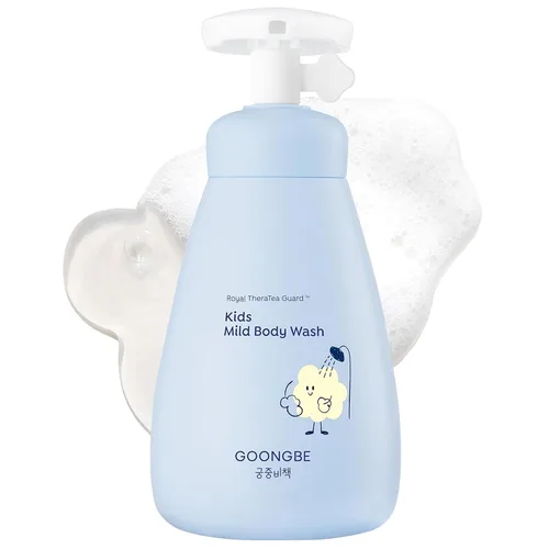 Vista 13 de GOONGBE Set de baño para niños, champú sedoso coreano y gel de baño suave, cuidado completo del cabello y el cuerpo para pieles sensibles, pH bajo