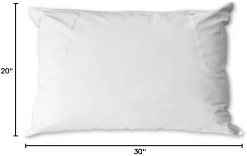 Vista 8 de Spry Almohada de cama hipoalergénica pura impermeable y transpirable, tamaño Queen estándar (relleno de poliéster)