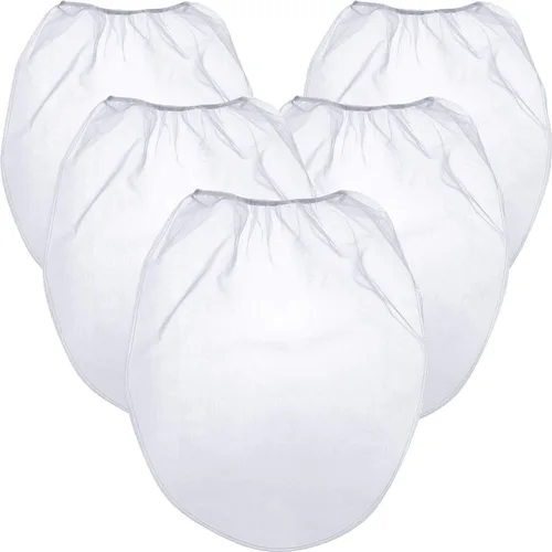 Vista 13 de Patelai 5 bolsas de colador de pintura de 5 galones de malla fina regular/coladores elásticos para uso con pulverizadores de pintura (blanco)