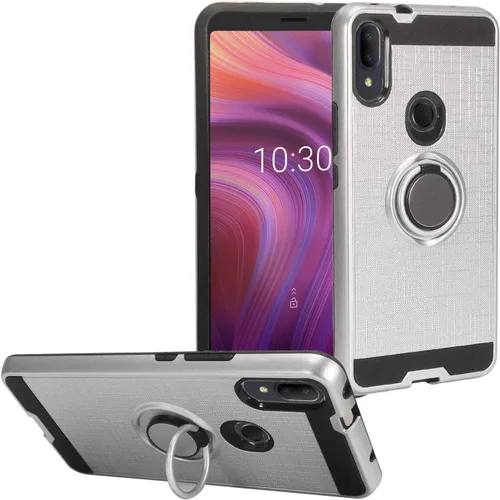 Vista 10 de Para Alcatel 3V (2019) 5032W - Funda híbrida con soporte de anillo - RS2 Gold