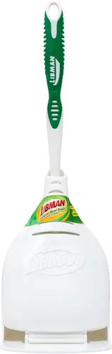 Vista 4 de Libman Juego de 2 cepillos para inodoro, paquete de 2 y 3 piezas para lechada, azulejos, baño, limpieza de cocina