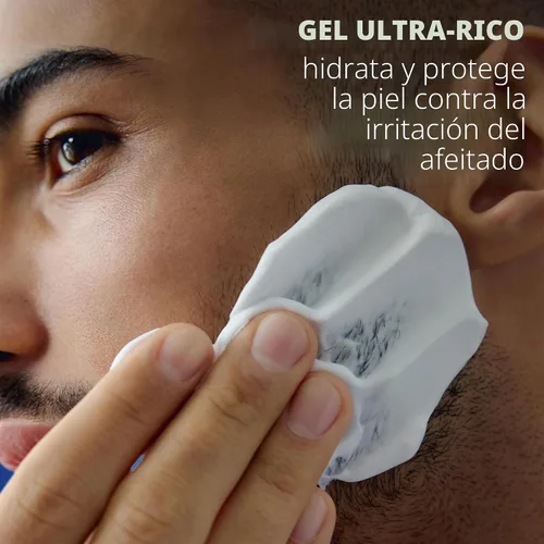 Vista 4 de NIVEA MEN Gel de afeitado de hidratación máxima con aloe vera y provitamina B5, paquete de 3 latas de 7 onzas