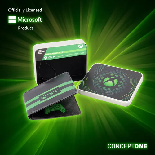 Vista 7 de Concept One Microsoft Xbox Billetera Bifold Billetera delgada con lata decorativa para hombres y mujeres multicolor Multi Microsoft Xbox Billetera