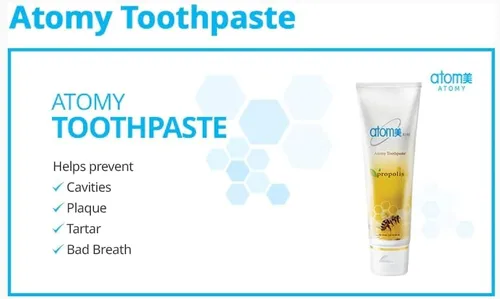 Vista 3 de Pasta de dientes coreana Propóleo Abejas Sistema de Cuidado Oral Dental (7.05 Oz x 2 piezas)