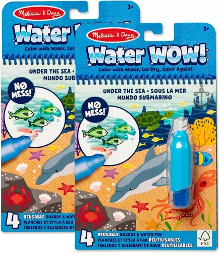 Vista 11 de Melissa & Doug On The Go Water Wow! Almohadilla de actividades para colorear reutilizable que se revela con agua - Selva