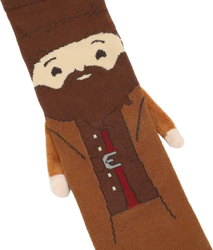Vista 2 de Bioworld Harry Potter Harry & Hagrid - Calcetines casuales para mujer con brazos 3D