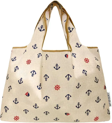 Vista 3 de allydrew Bolsas de comestibles reutilizables de nailon plegables grandes