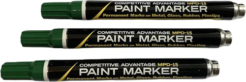 Vista 13 de Marcador de pintura esmaltada de ventaja competitiva MPD Permanente Impermeable Resistente a los rayos UV Blanco
