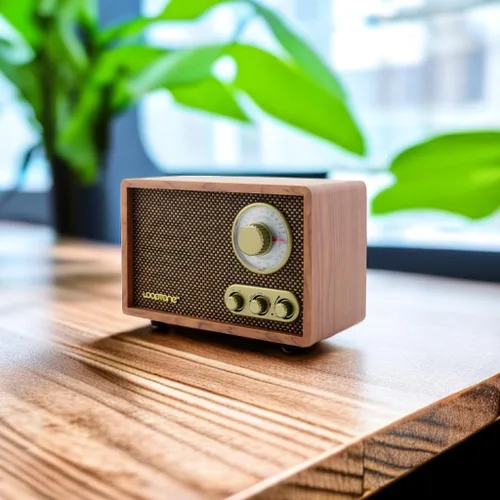 Vista 6 de Radio vintage AM FM Classic Retro Bluetooth con control de graves agudos