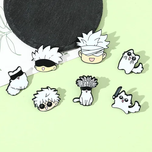 Vista 6 de Jujutsu Kaisen Broche, Jujutsu Kaisen - Broche de metal para hombres y mujeres, fanáticos de solapa, insignias de solapa, colección de regalo