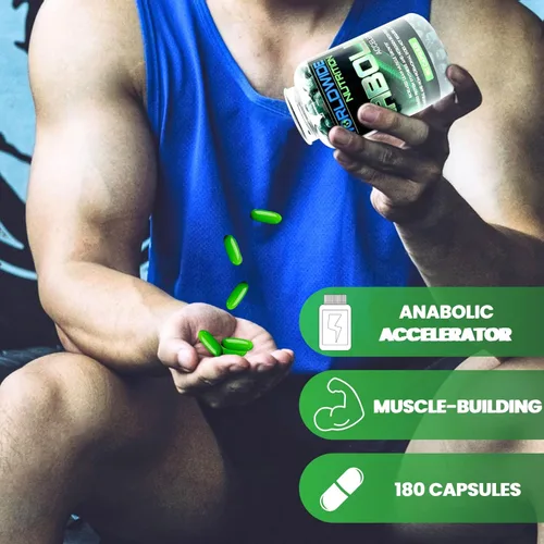 Vista 4 de Worldwide Nutrition Acelerador anabólico - Suplemento diario para hombres - 180 cápsulas - Apoya la energía, la recuperación del entrenamiento