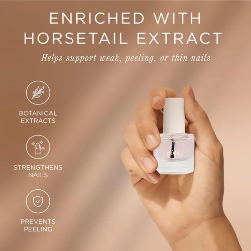 Vista 2 de Cote Beauty - Capa base fortalecedora de uñas, suaviza las uñas con extracto de cola de caballo, vegano, libre de crueldad, capa base fortalecedora