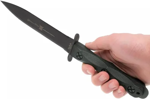 Vista 3 de Cuchillo KA-BAR John Ek Commando Co. - EK44 con hoja de acero Cro-Van 1095 de 6.625 pulgadas en un mango de nylon relleno de vidrio de 12.625