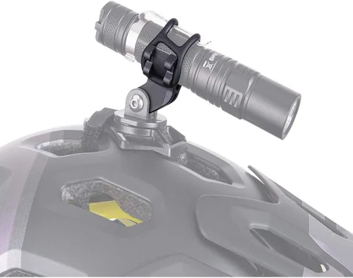 Vista 6 de Soporte para linterna de luz de bicicleta, soporte de clip para bicicleta de carretera, parte de ciclismo, ajustable, compatible con adaptador