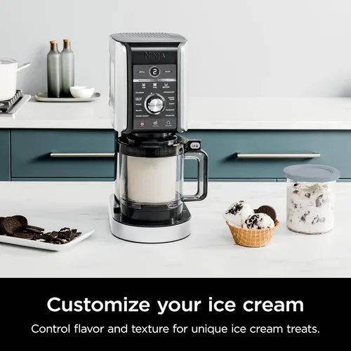 Vista 16 de Ninja CREAMi Deluxe - Máquina para hacer helados y postres congelados, incluye (4) recipientes de tamaño familiar de 24 oz, para helado, sorbete