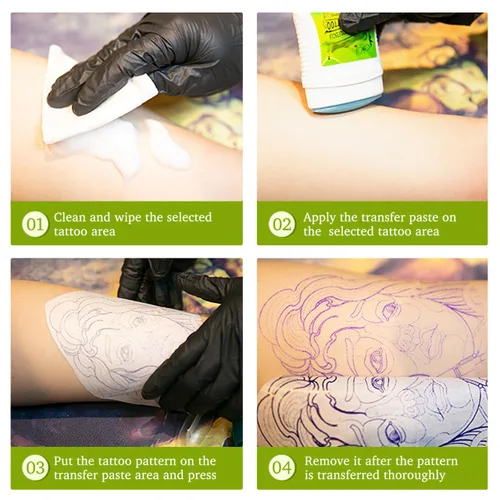 Vista 6 de Gel de transferencia de tatuajes, gel de transferencia de tatuajes, gel de crema para tatuaje, desodorante de tatuaje antitranspirante, suministros