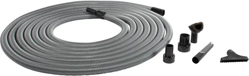 Vista 12 de Cen-Tec Systems Premium Attachment 2 adaptadores de tanque y manguera de extensión de vacío de 1.25 pulgadas de diámetro, 10 pies, plata (96007)