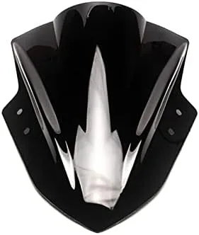 Vista 4 de GLoyer Parabrisas de motocicleta compatible con Kawasaki Versys 650 Versys 1000 ER4N ER6N Parabrisas Parabrisas Parabrisas Deflector de Viento Negro