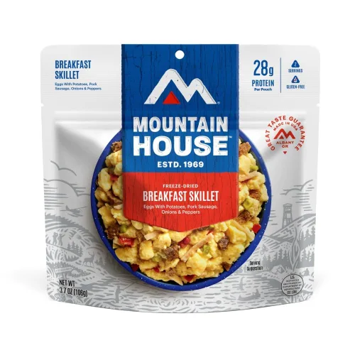 Vista 3 de Mountain House - Sartén para el desayuno Comida deshidratada para mochileros y campistas Pack de 6 Sin gluten