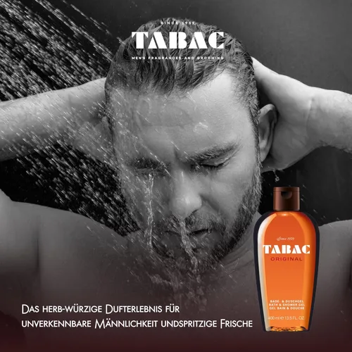Vista 4 de Tabac Original Maurer & Wirtz Gel de baño y ducha para hombre, 16 onzas